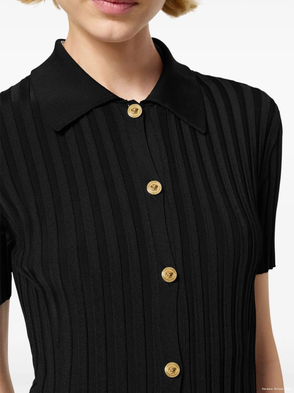 Cheap midi shirt Women knitted Versace dress 0817